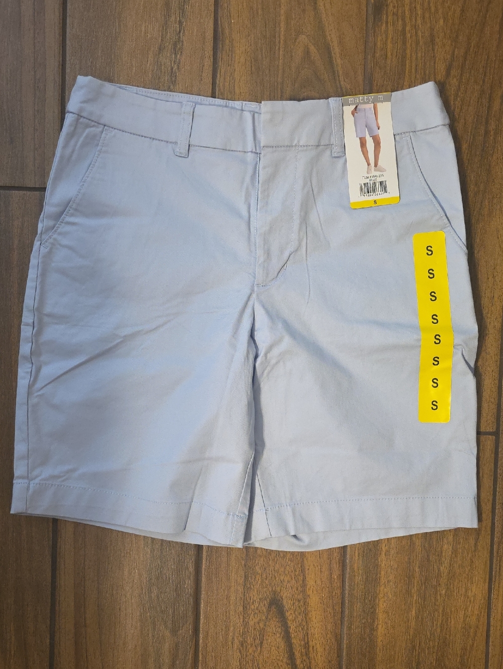 Matty M Light Blue Women's Chino Shorts